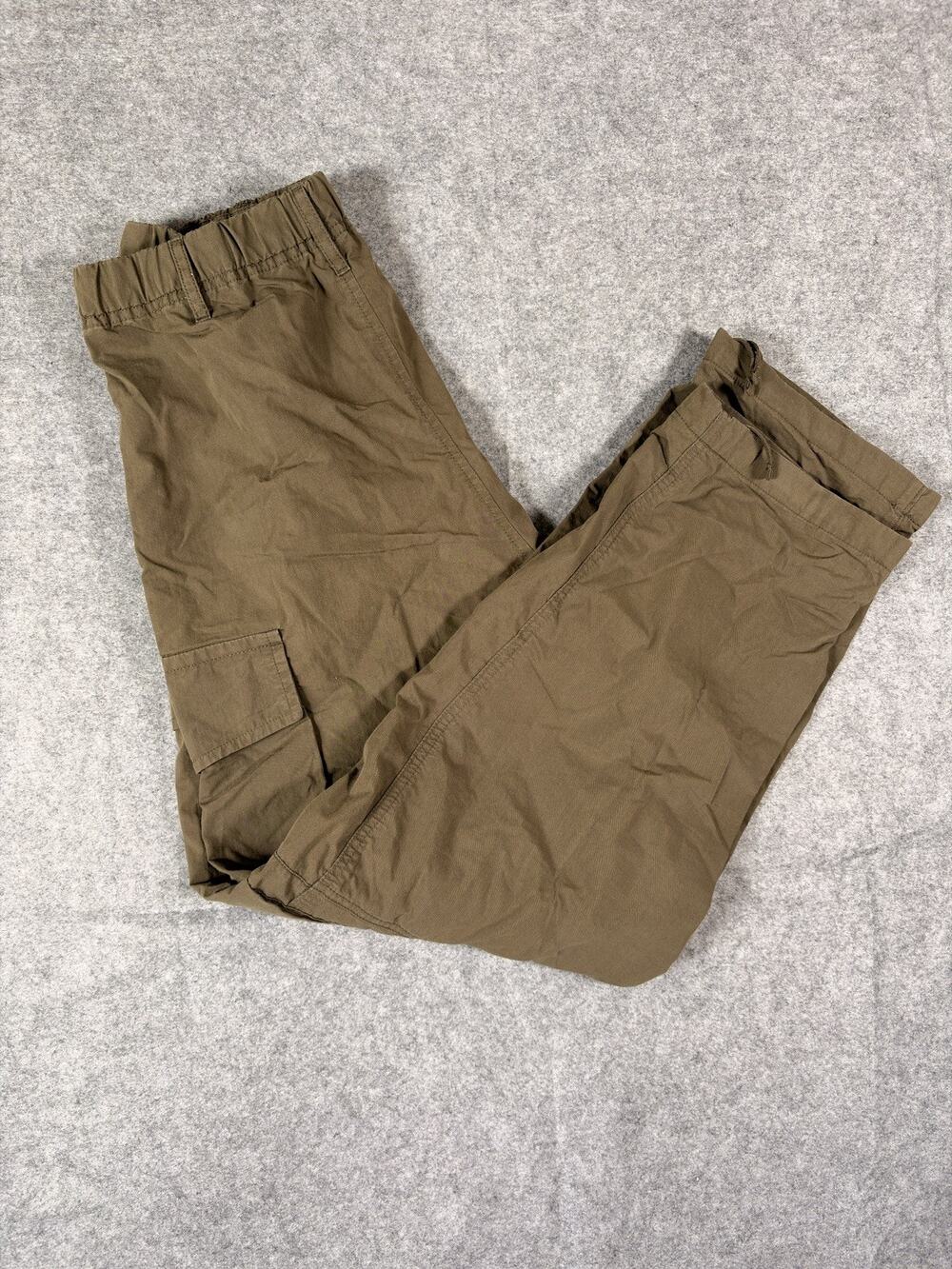 Uniqlo U Men’s Wide Fit Cargo Pants Brown Drawstring Medium